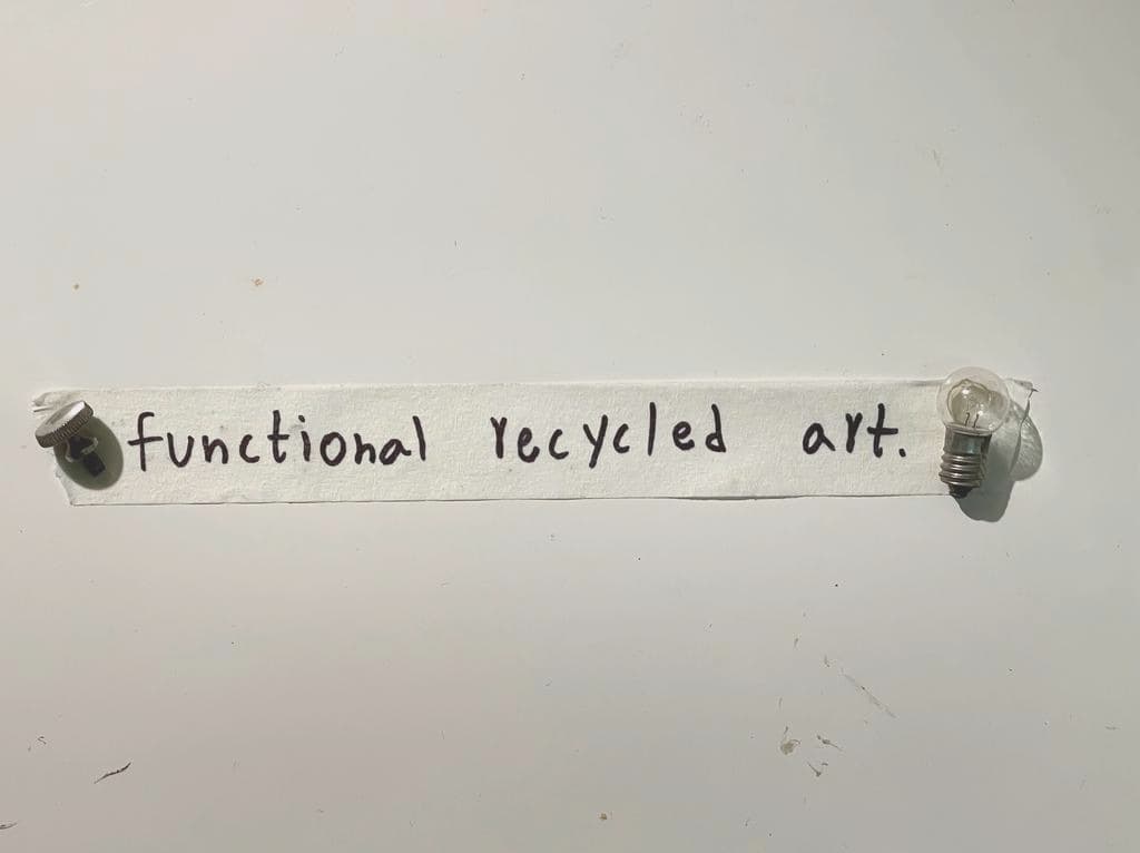 functional recycled art.